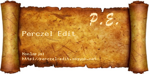 Perczel Edit névjegykártya